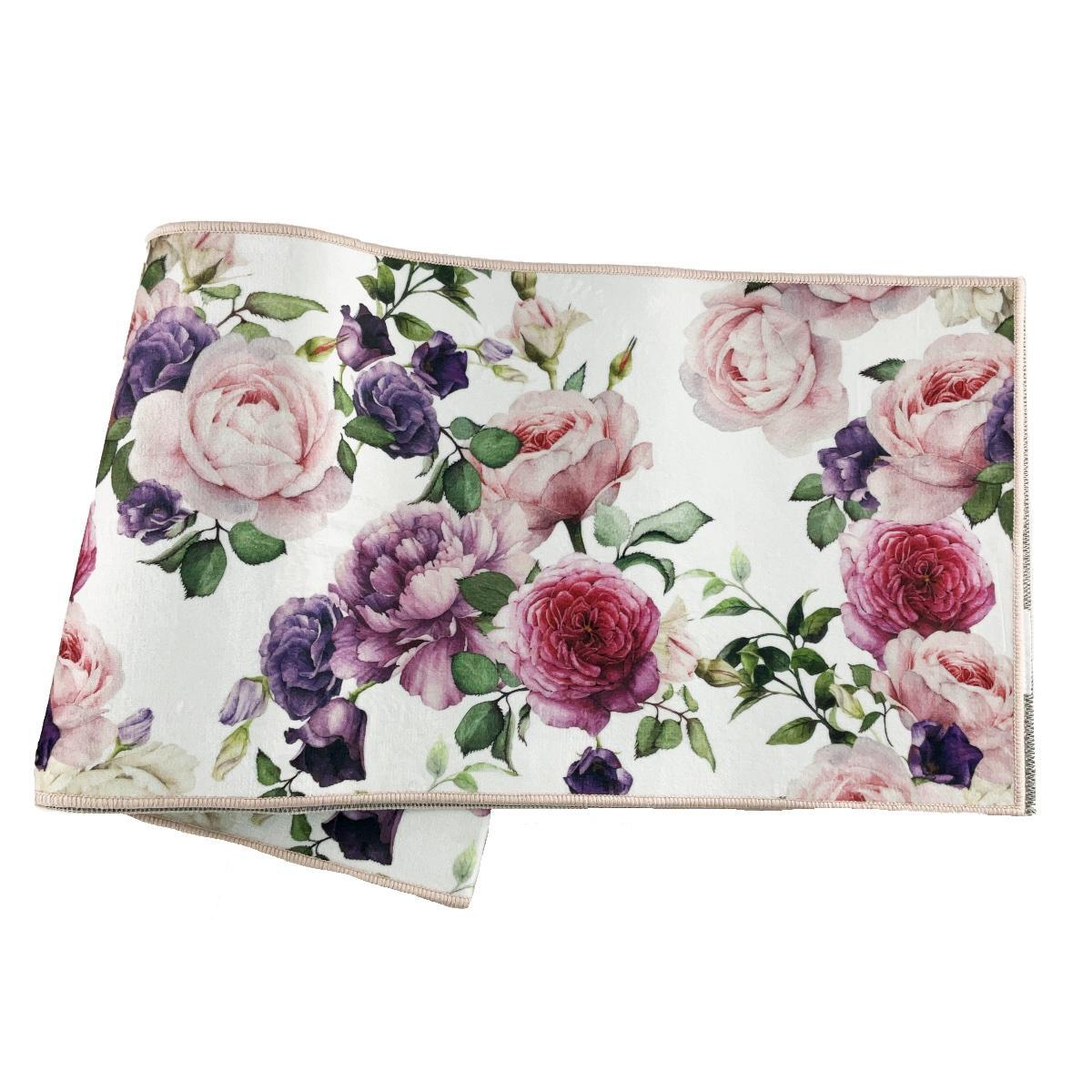 お手入れしやすいキッチンマット すべりにくい加工 超ロングサイズ 横240x40cm ピンク拍卖