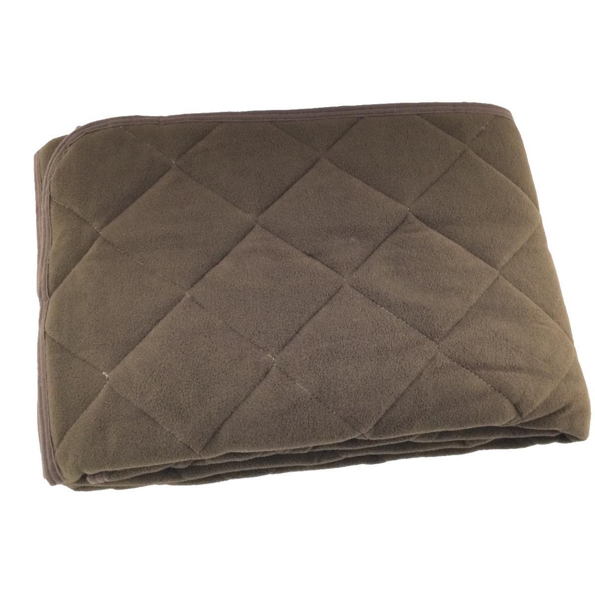 敷パッドシーツ フリース なめらか素材 セミダブル 幅120x205cm ブラウン 冬拍卖