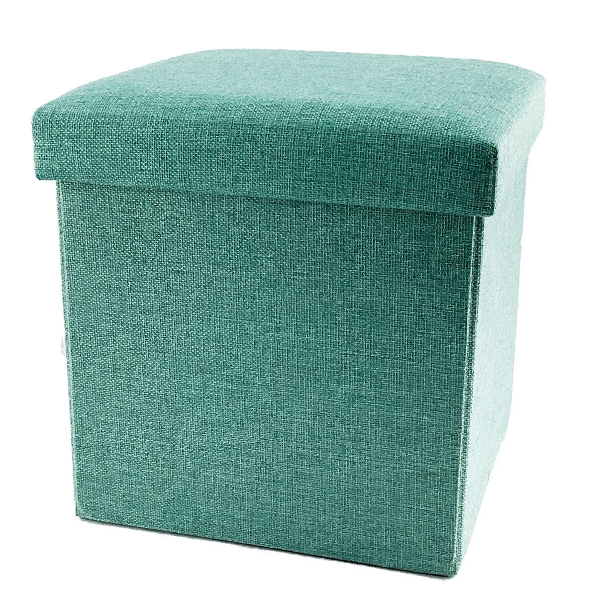 Strage Stool コンパクト スツール 座る 収納 折りたたみ 底板付き ターコイズ拍卖