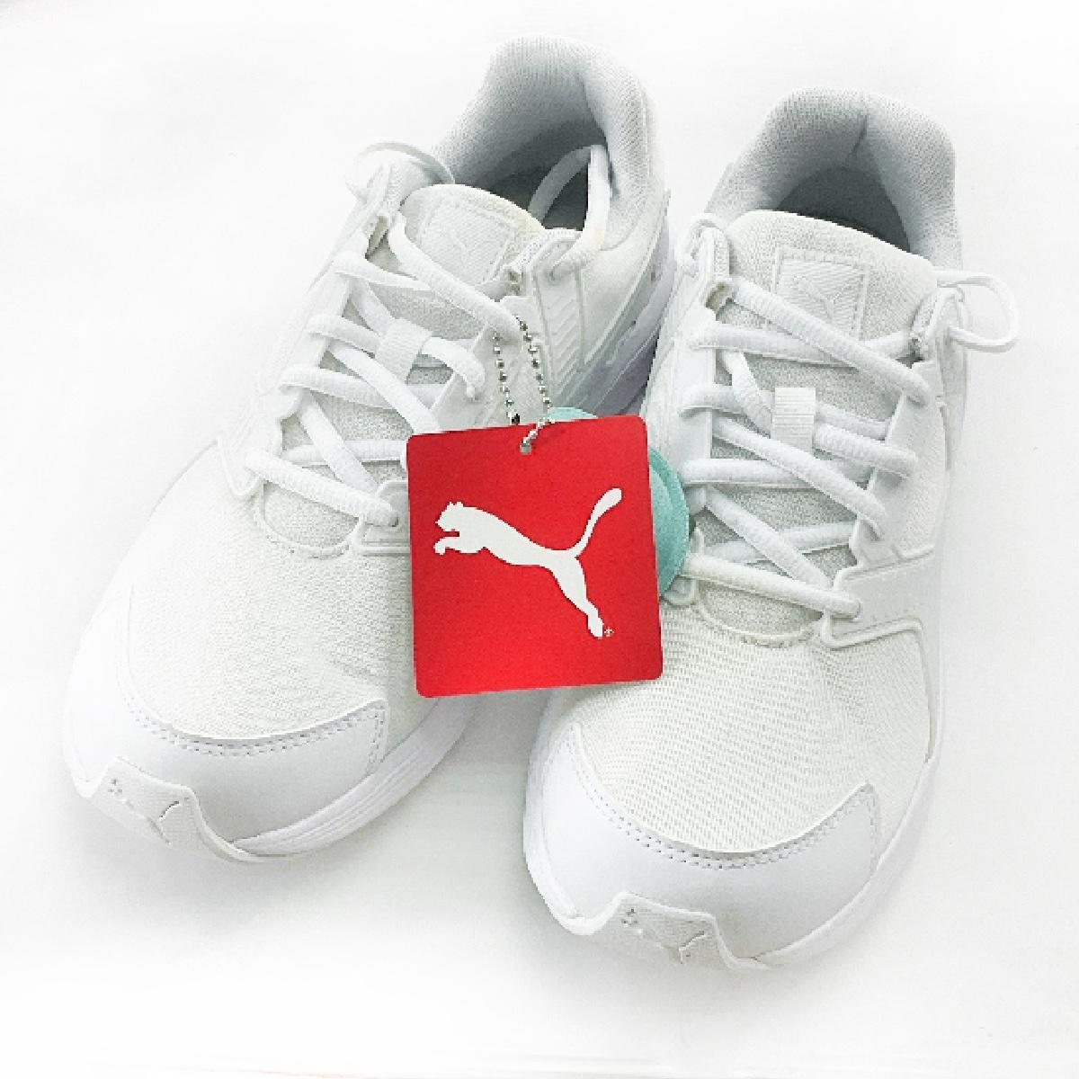 ランニングシューズ エクスペダイト ワイド NU 3 プーマ PUMA 24.5cm ホワイト拍卖