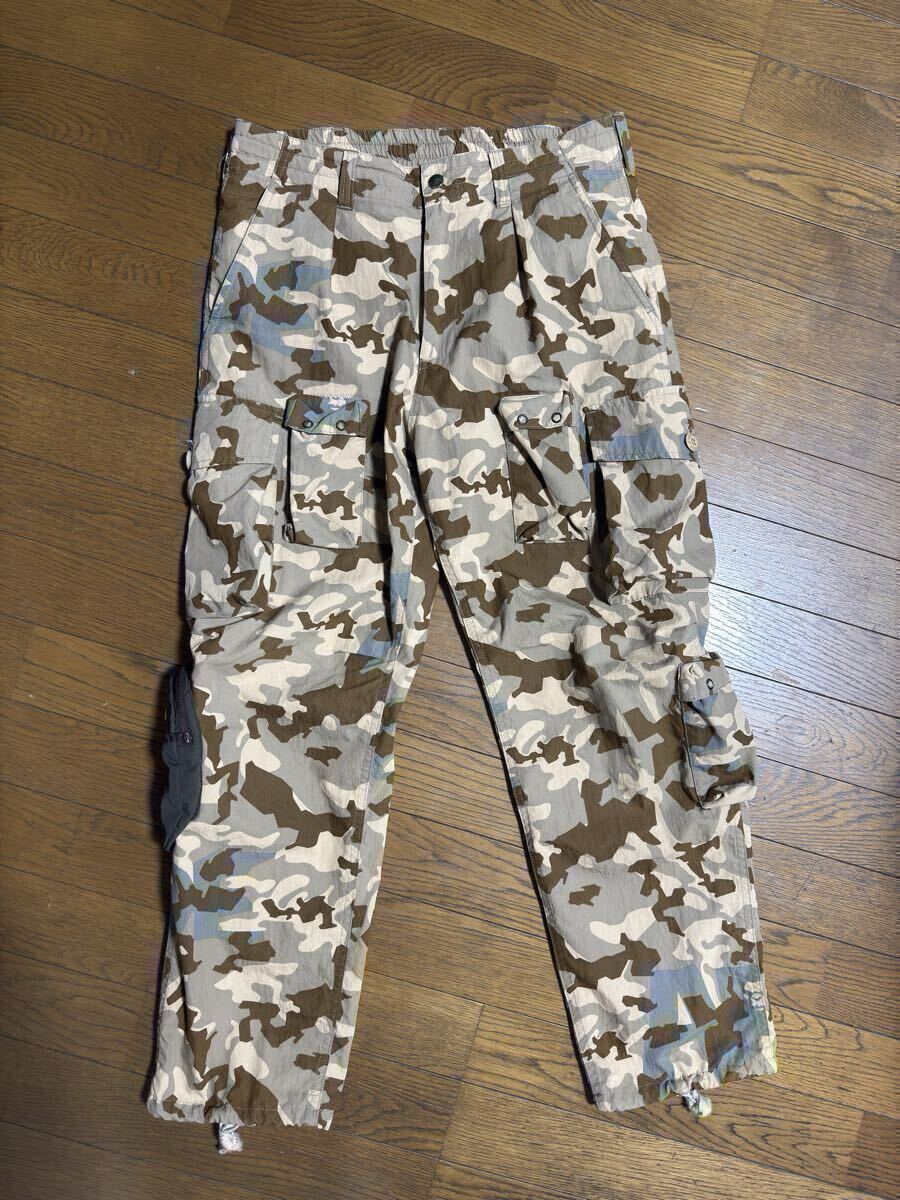 BAPE サンドカモ カーゴパンツ (S) SAND CAMO MULTI POCKET WIDE FIT PANTS NIGO拍卖
