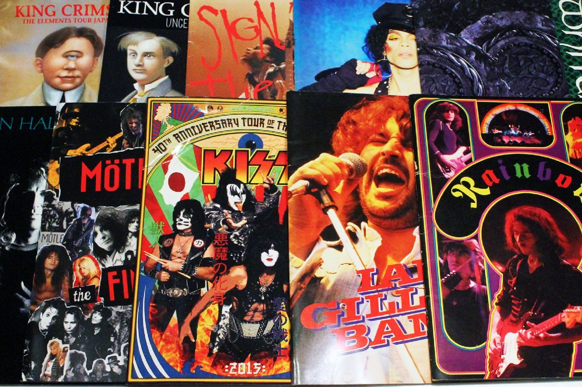 ◆コンサートパンフ大量◆KISS、山下達郎、サザン、Prince、King Crimson、Paul McCartney、Rainbow、YES、他まとめてセット拍卖