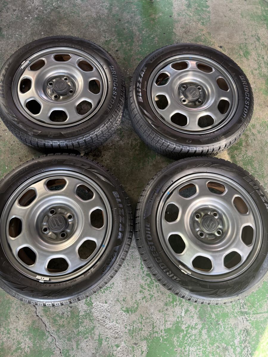 スズキ ハスラー純正ホイール ブリジストン VRX2 スタッドレスタイヤ4本セット拍卖