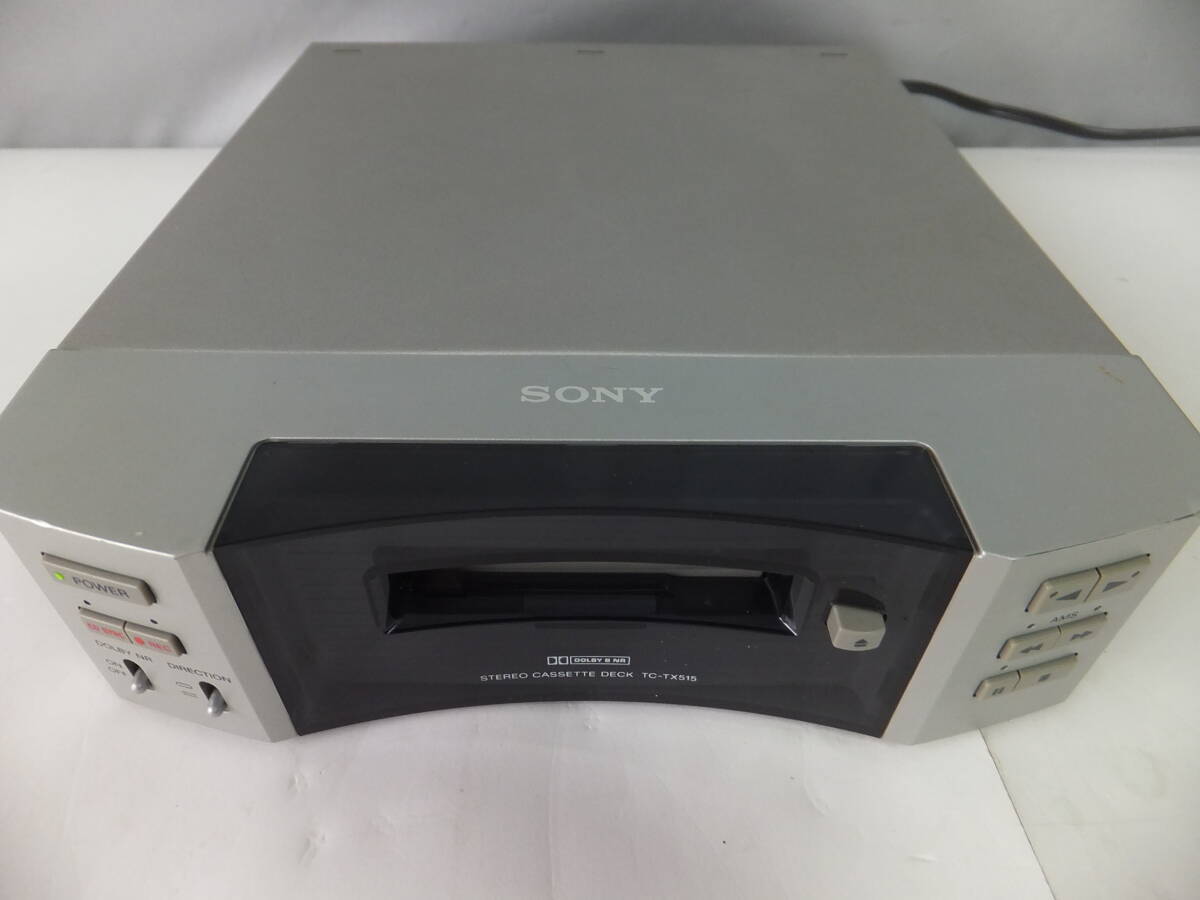 ♪ SONY STEREO CASSETTE DECK TC-TX515 ※中古動作確認済み動作良好品・本体のみ・動作確認詳細有り拍卖