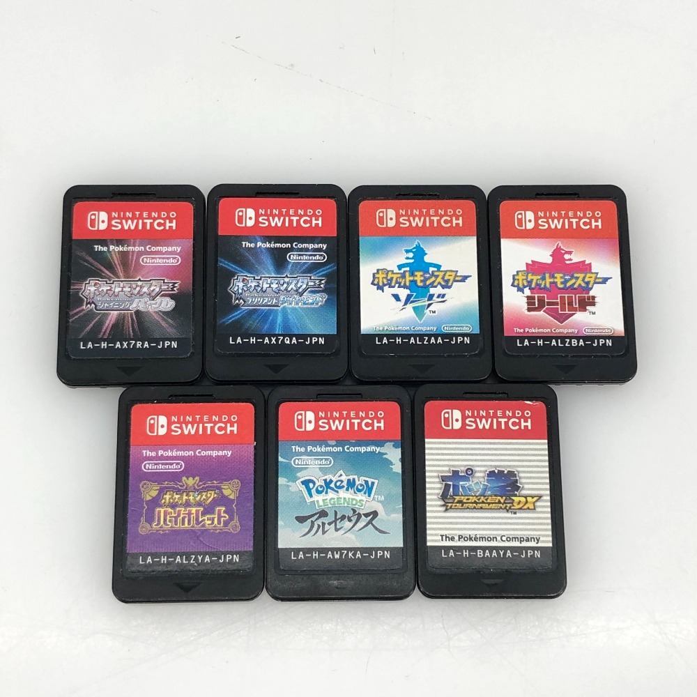 05w15810★1円~ 【Nintendo Switch】ポケモン ソフトのみ 7本 パール/ダイヤモンド/ソード/シールド/バイオレット他 *起動確認済* 中古品拍卖