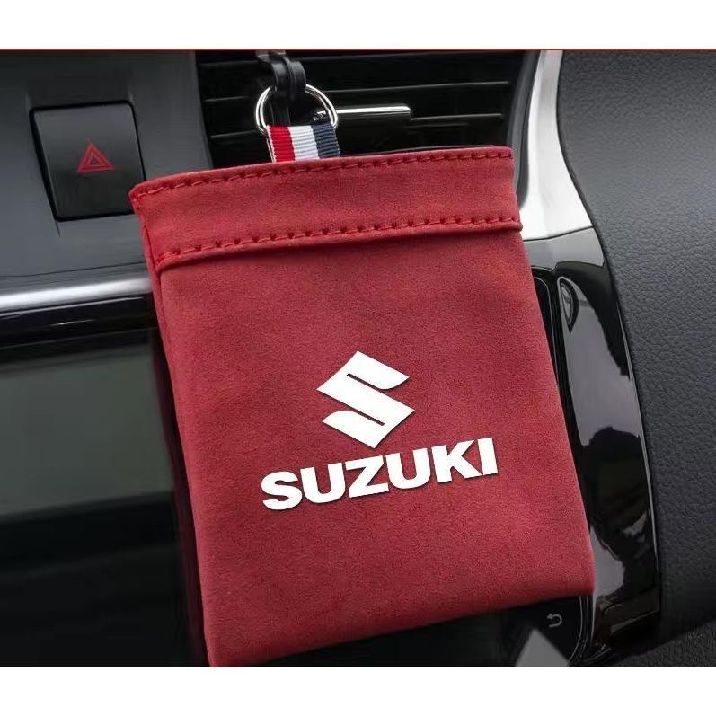 スズキ SUZUKI 車載収納ポケット空気口吊り下げ袋 小物入れ 収納 簡単取り付け スエード 車内装アクセサリー カー用品拍卖