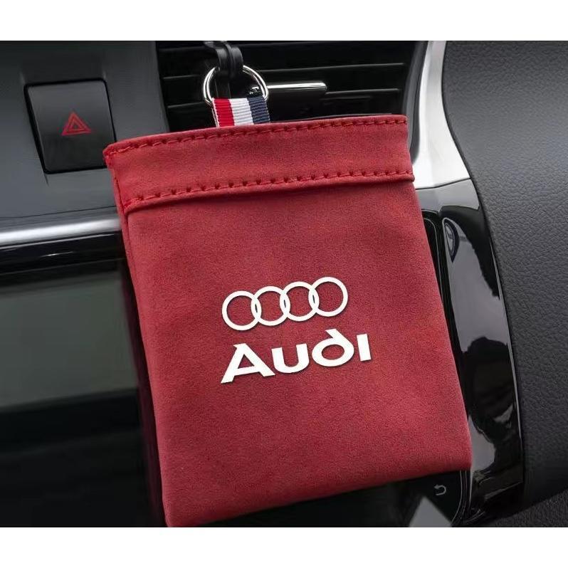 アウディ AUDI 車載収納ポケット空気口吊り下げ袋 小物入れ 収納 簡単取り付け スエード 車内装アクセサリー カー用品拍卖