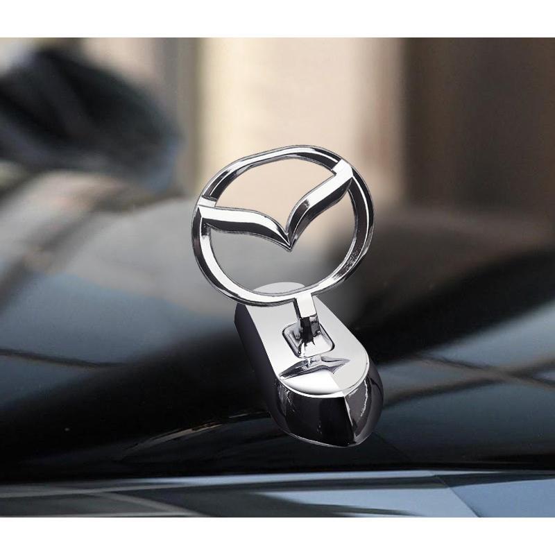 マツダ MAZDA 車ボンネットマーク フロントエンブレム ウ ボンネット ウイングマーク 立体3D 金属製オーナメント拍卖