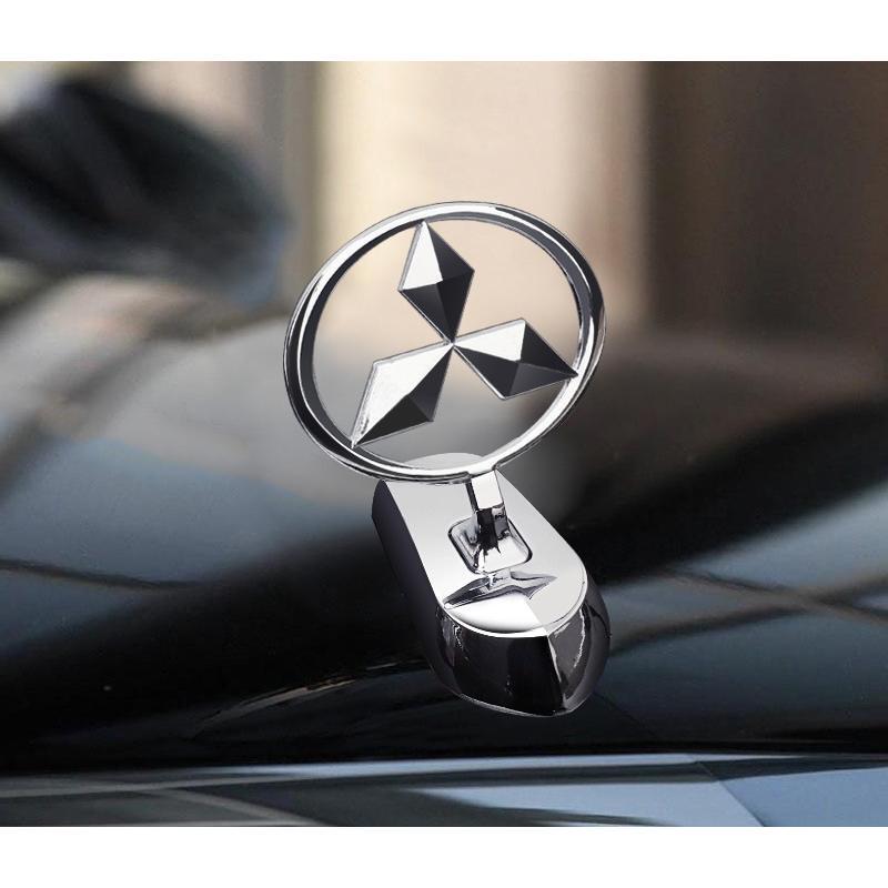三菱 MITSUBISHI 車ボンネットマーク フロントエンブレム ウ ボンネット ウイングマーク 立体3D 金属製オーナメント拍卖