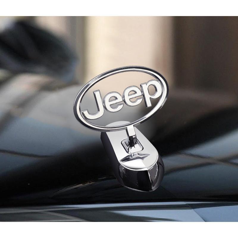 ジープ JEEP 車ボンネットマーク フロントエンブレム ウ ボンネット ウイングマーク 立体3D 金属製オーナメント拍卖