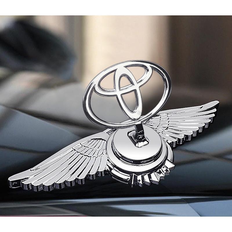 トヨタ TOYOTA 車ボンネットマーク フロントエンブレム ウ ボンネット ウイングマーク 立体3D 金属製オーナメント 翼 飾り拍卖