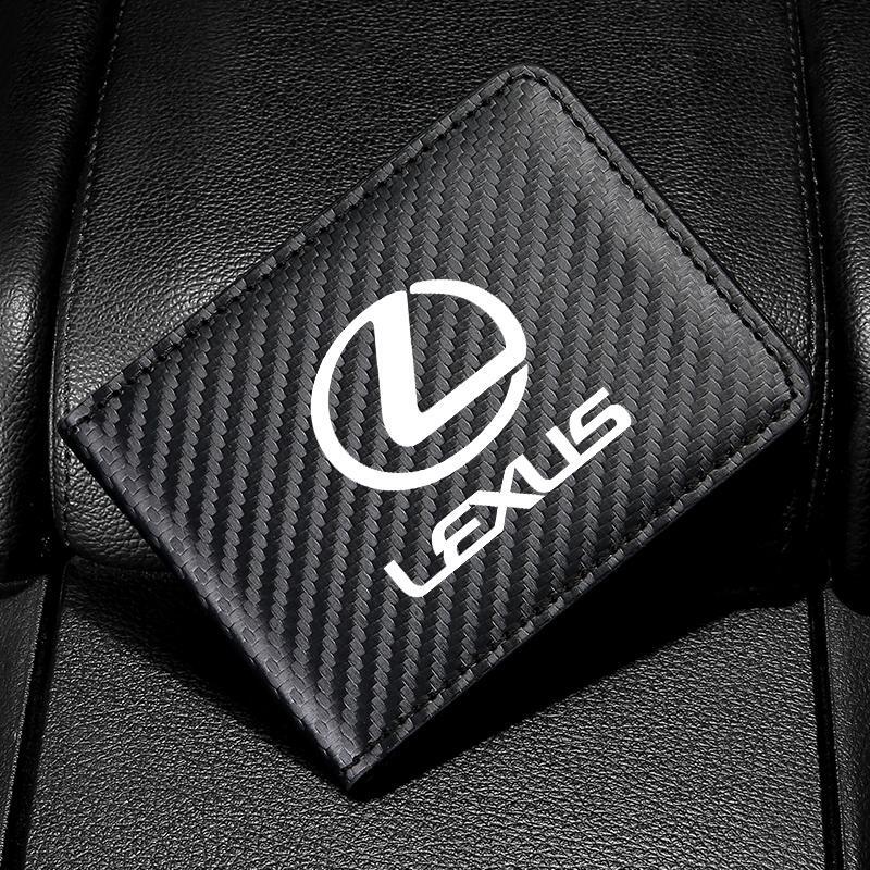 レクサス カードケース 免許証ケース カードホルダー PUレザー カーボン調 名刺ファイル カード入れ クレジットカードケース 小銭入れ拍卖