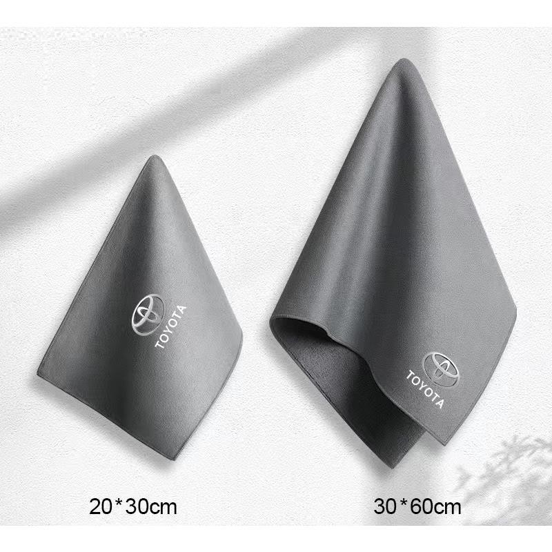 ◆トヨタ TOYOTA◆車用 バスタオル 洗車後 速乾 水分を吸収 スエード洗車タオル 車 吸水性抜群 ロゴ入り20*30CM+30*60CM 2枚入り拍卖