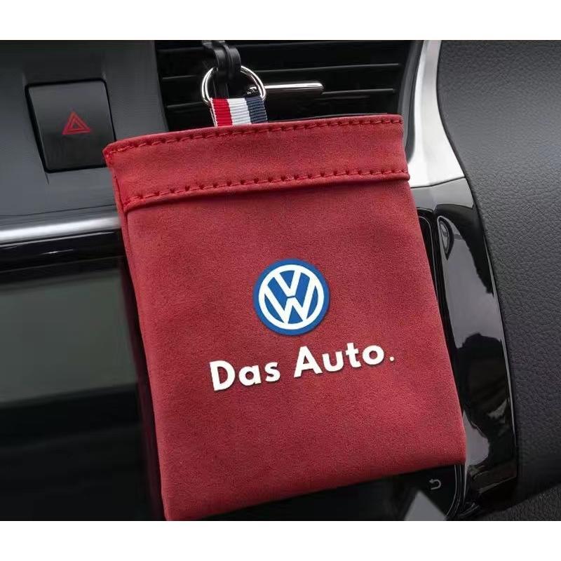 フォルクスワーゲン 車載収納ポケット空気口吊り下げ袋 小物入れ 収納 簡単取り付け スエード 車内装アクセサリー カー用品拍卖