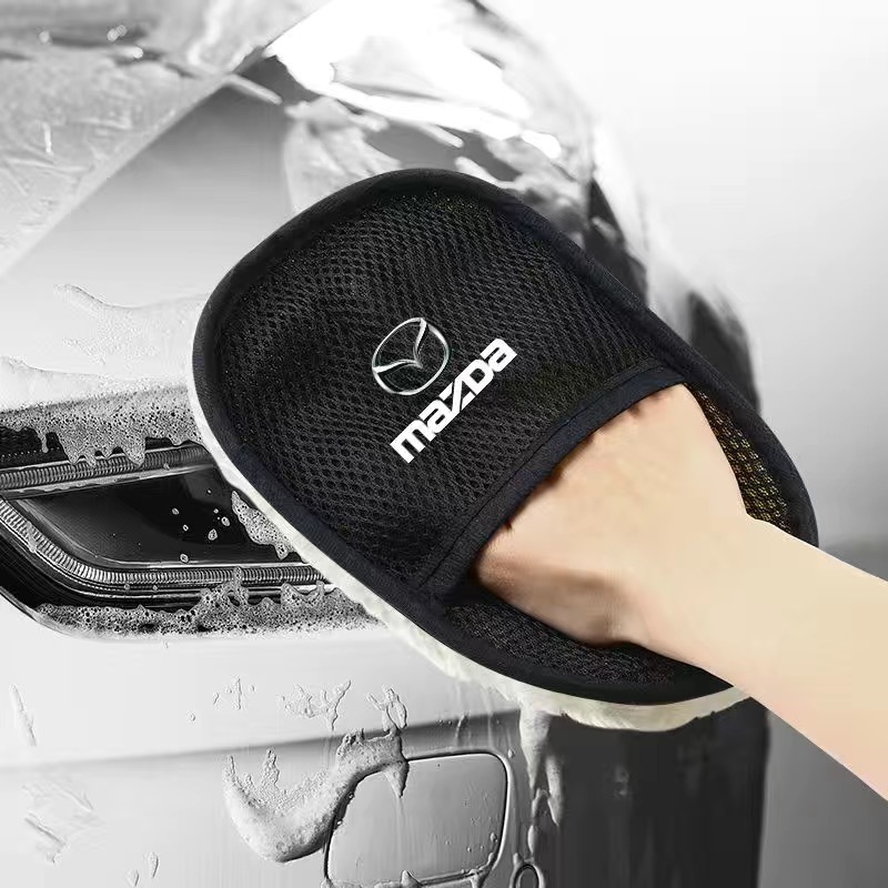 マツダ MAZDA ムートングローブ 洗車グローブ 羊毛 車用吸水タオル シャンプー洗車モップ 大判サイズ ふわふわ 手洗い拍卖