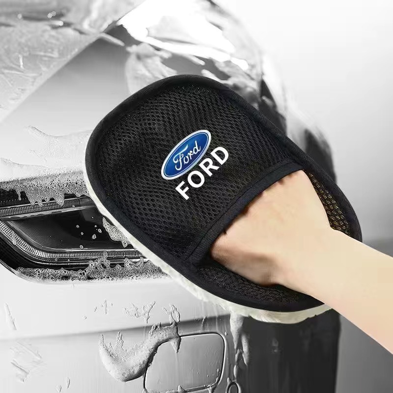 フォード FORD ムートングローブ 洗車グローブ 羊毛 車用吸水タオル シャンプー洗車モップ 大判サイズ ふわふわ 手洗い拍卖
