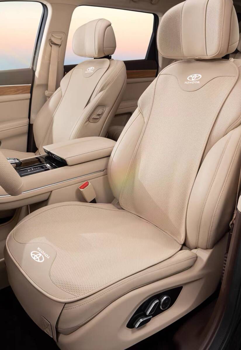 新作 トヨタ 車用シートカバーセット シートシートクッション ナッパ革 前座席用座布団1枚+座席の背もたれ1枚★6色選択★拍卖