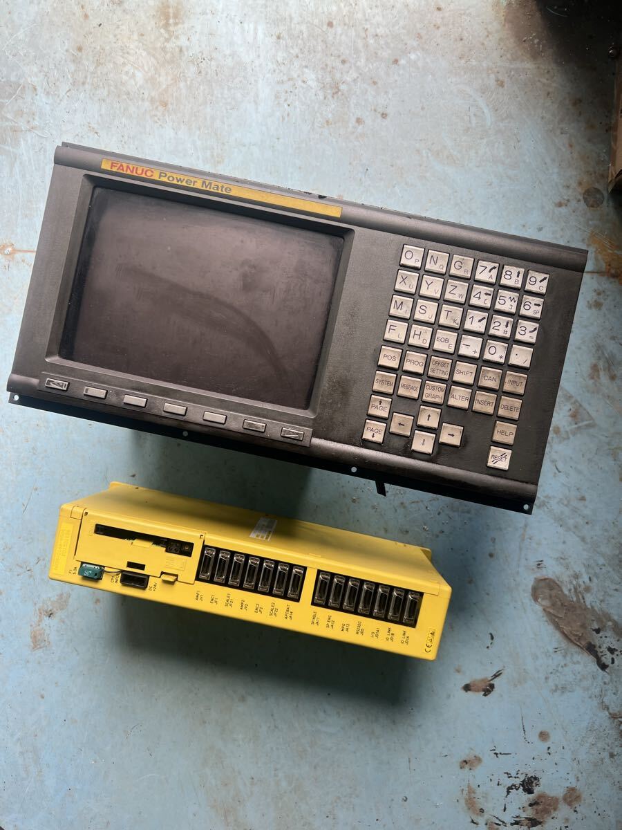 FANUCファナック Power Mate CRTモニタ/MDI UNIT A02B-0166-C201/R コントローラーA02B-0166-B501 セット拍卖
