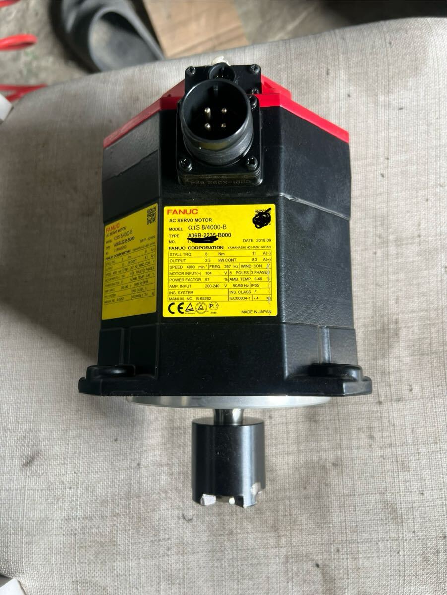 FANUC ファナック αiS 8/4000-B サーボモータ A06B-2235-B000 拍卖