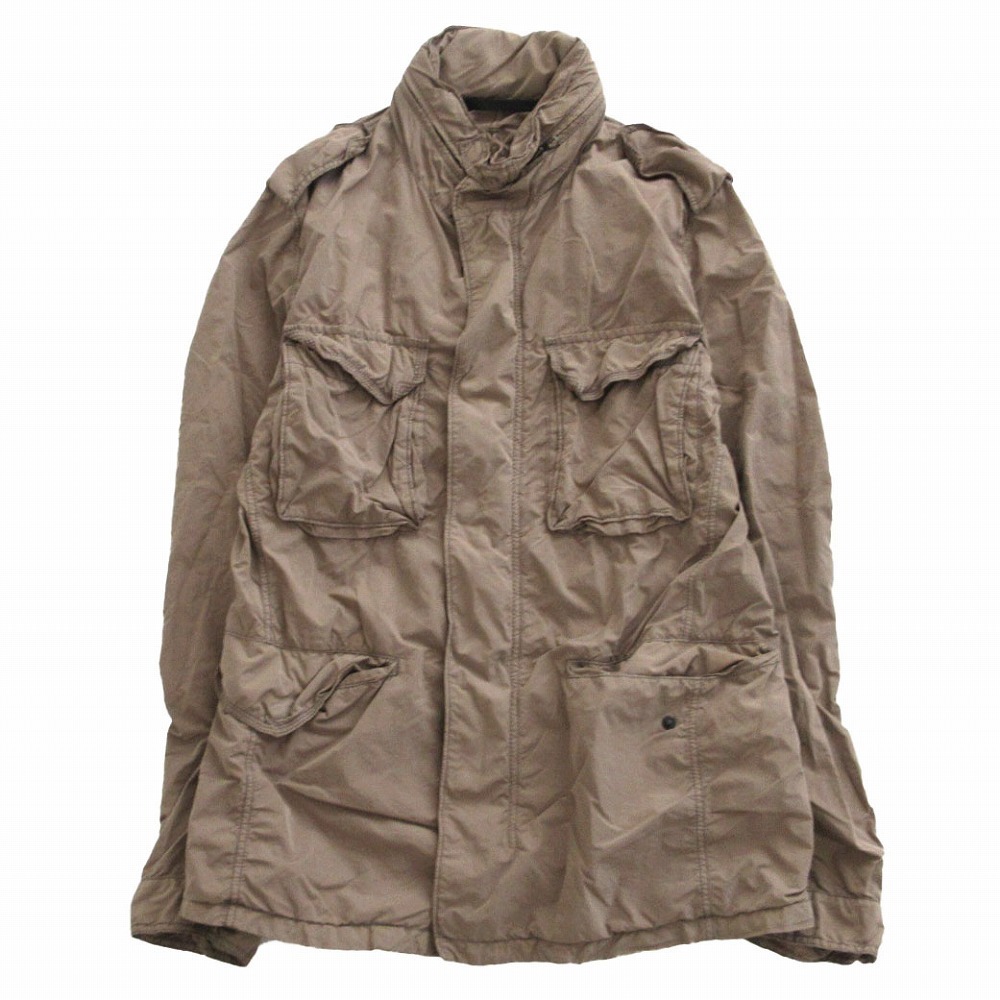 TOMORROWLAND トゥモローランド ナイロン M-65 ミリタリージャケット アウター ジップアップ ブラウン サイズM メンズ 【中古】拍卖