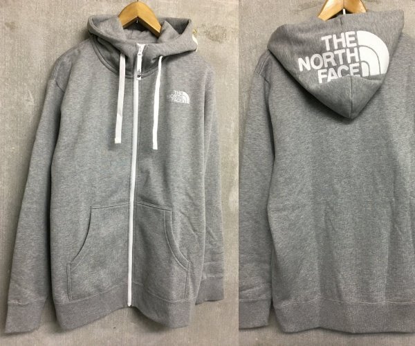 ◆国内正規 THE NORTH FACE 極美品 2024 ノースフェイス リアビューフルジップフーディ ジップ スウェット パーカー NT12340 GREY L拍卖