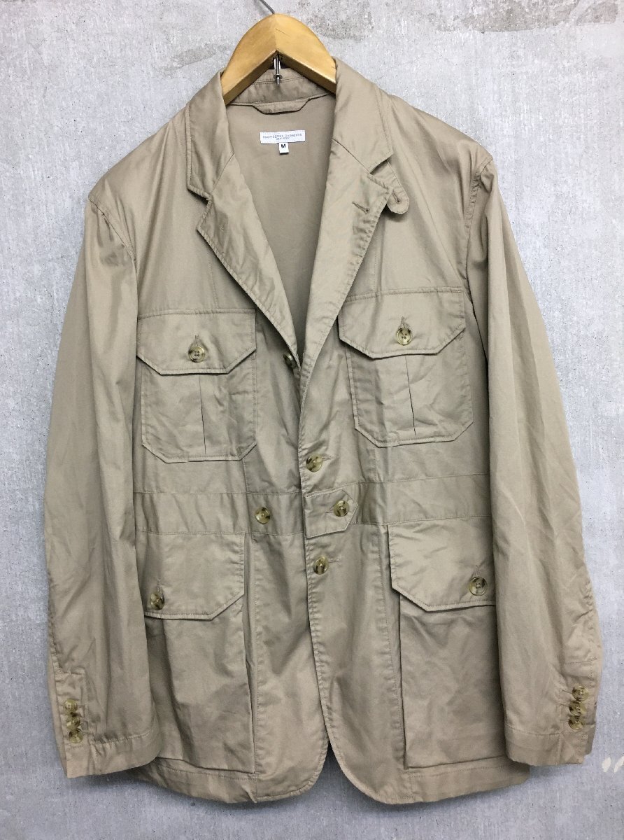 ◆Engineered Garments エンジニアードガーメンツ 美品 Folk Jacket - Superfine Twill サファリジャケット ベージュ サイズM 定価75900円拍卖