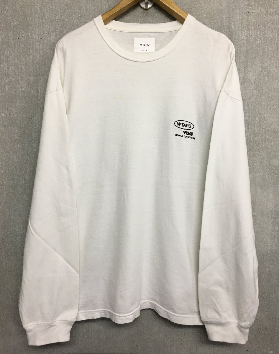 ◆WTAPS ダブルタップス 23ss XL AII 01 LS ロングスリーブ Tシャツ ホワイト 白 4 Cotton Protect/232ATDT-CSM06 gps拍卖