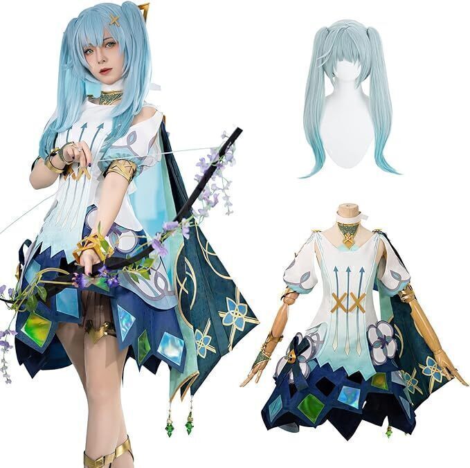 送料無料 コスプレ衣装 コスプレ ファルザン S ウィッグ付き コスプレ衣装一式 学者 原神 フルセット コスチューム 大人用 仮装 新品未使用拍卖