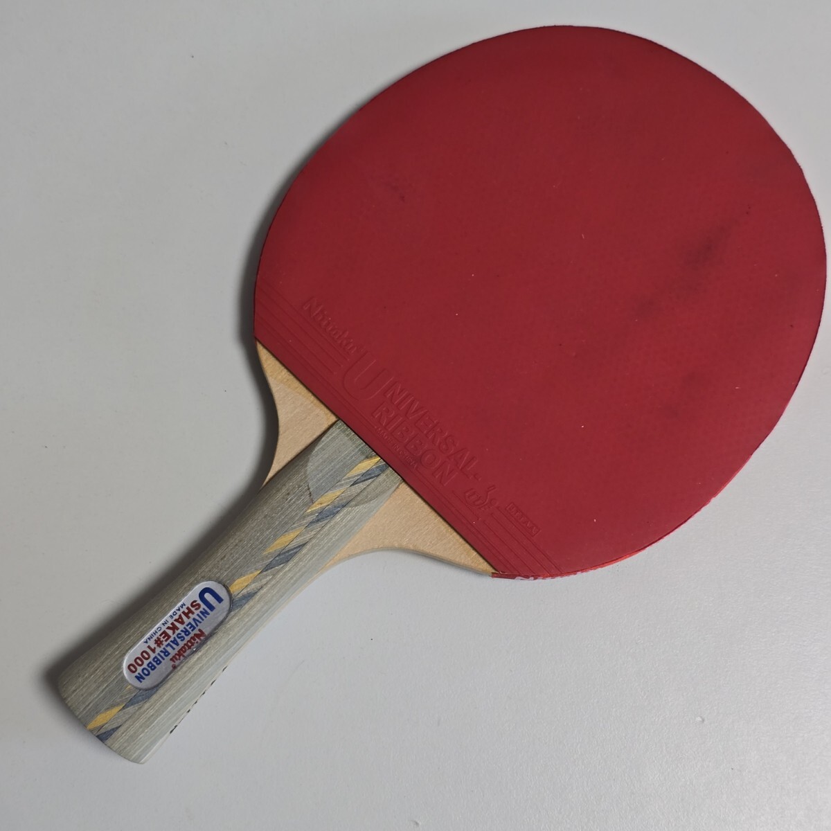 Nittaku ニッタク 卓球ラケット UNIVERSAL RIBBON SHAKE #1000 シェイクハンド拍卖
