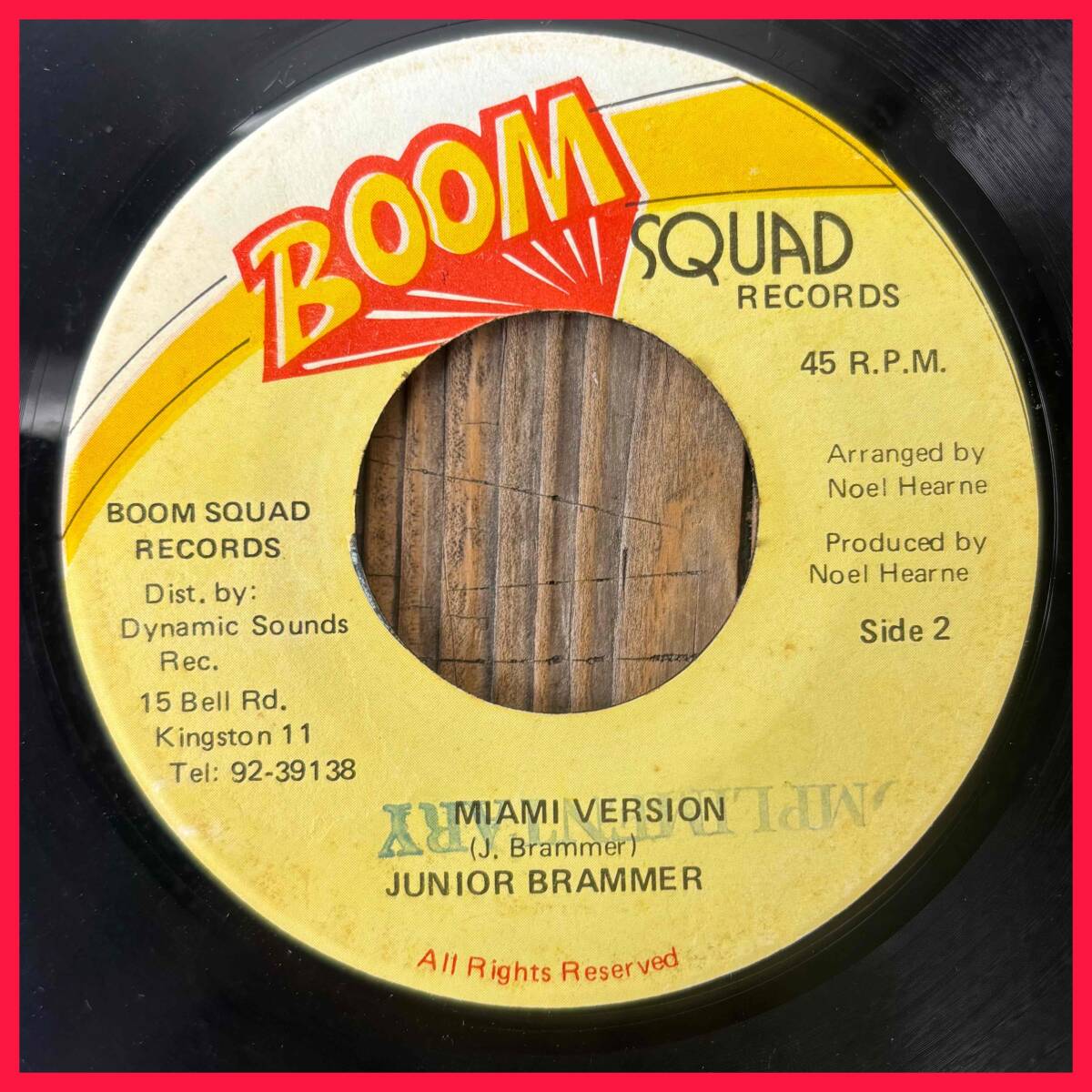 ★試聴!レア!1985!ローカルHIT!Trinity!Groovy!哀愁ダンスホール!【Junior Brammer - Miami Vice】7inch Boom Squad Records JA拍卖