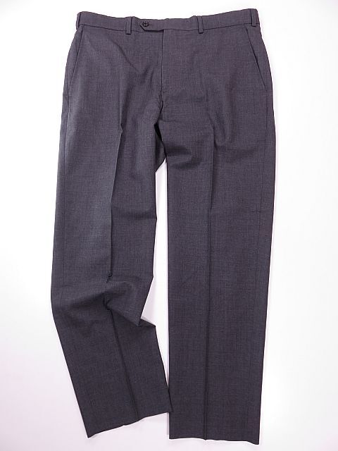 【送料無料】ブルックスブラザーズ BROOKS BROTHERS スラックスパンツ 毛100% グレー ウエスト96cm XL拍卖