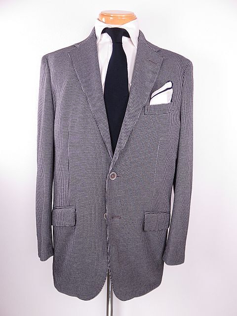 【送料無料】美品 VANSSPORTS ヴァンスポーツ テーラードジャケット 白 黒 千鳥格子 L拍卖