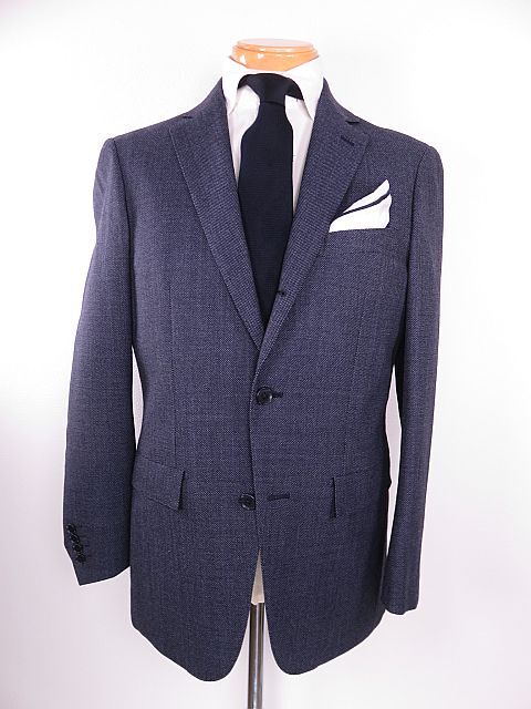 【送料無料】美品 オリヒカ ORIHICA テーラードジャケット 春秋冬 青みがかったグレー M拍卖