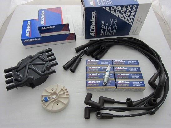 ACデルコ♪96~99 タホ サバーバン C1500 点火系キット (プラグ プラグコード デスビキャップ デスビローター) 拍卖
