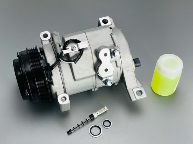 新品♪03~07 ハマーH2 エアコンコンプレッサー オイル注入済 (追加用オイル、オリフィス、Oリング付)拍卖