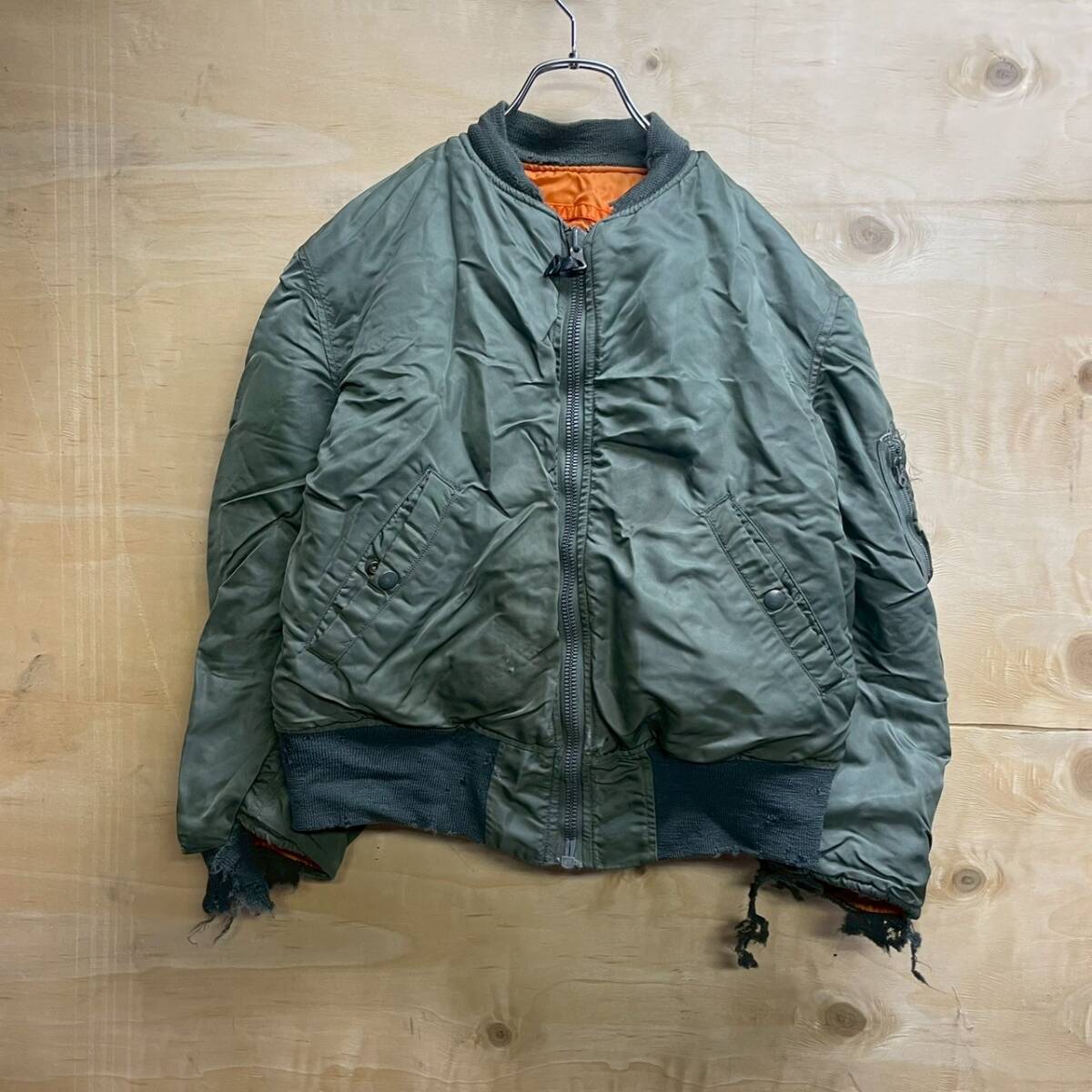 1964年 ALPHA MA-1 USAF フライトジャケット DSA-1-3607-64-0?23 SMALL CCジッパー 実物 米軍 アメリカ空軍 放出品 ヴィンテージ拍卖