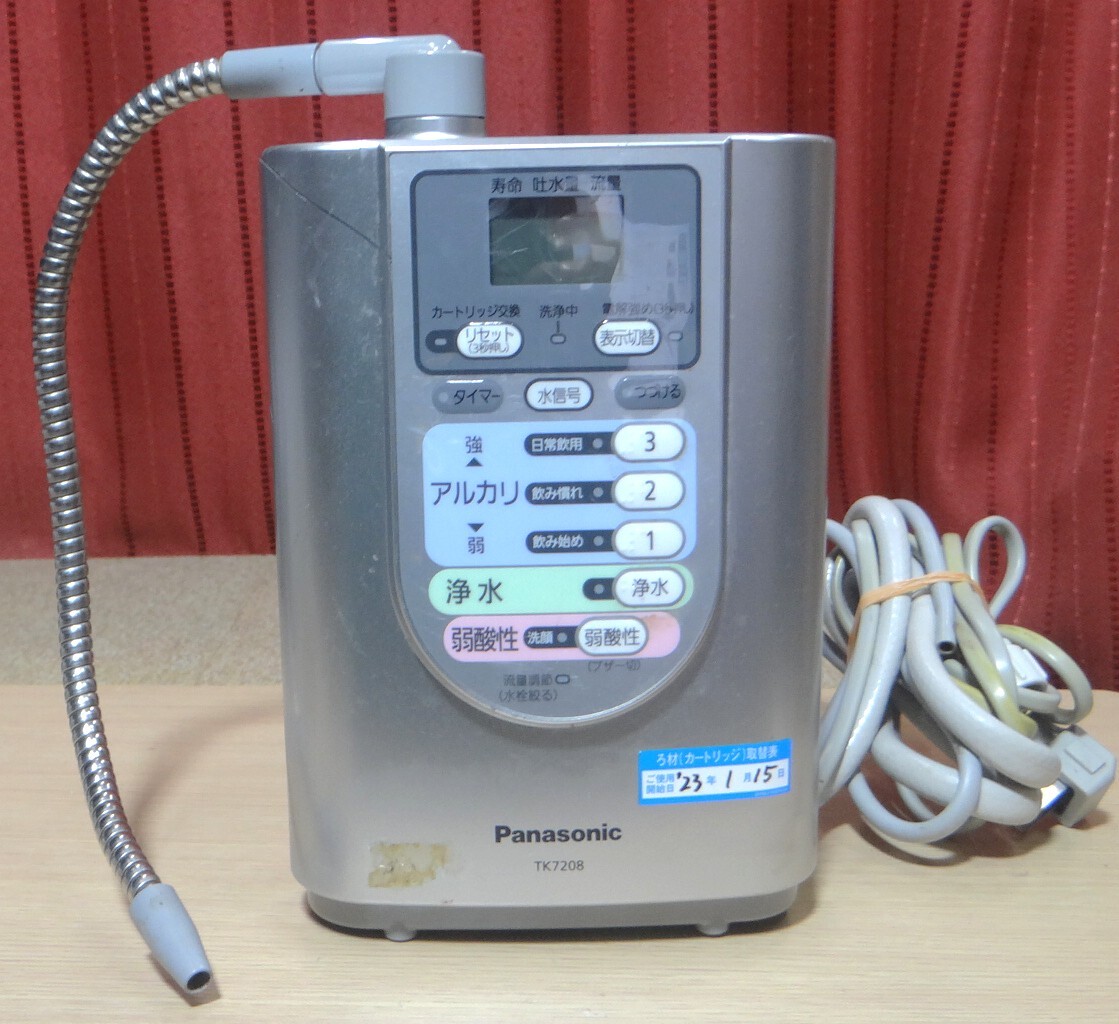 VT3237 Panasonic アルカリイオン整水器 連続式電解水生成器 TK7208 ジャンク品 現状品拍卖