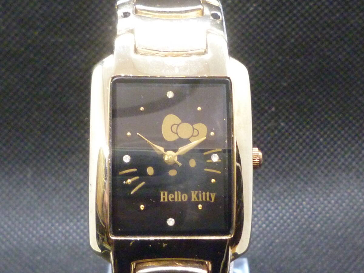 K25155) 中古 腕時計 ハローキティ ゴールド クォーツ Hello Kitty QUARTZ 腕回り 約158mm 未稼働ジャンク品 ※発送ゆうパケットポストmini拍卖