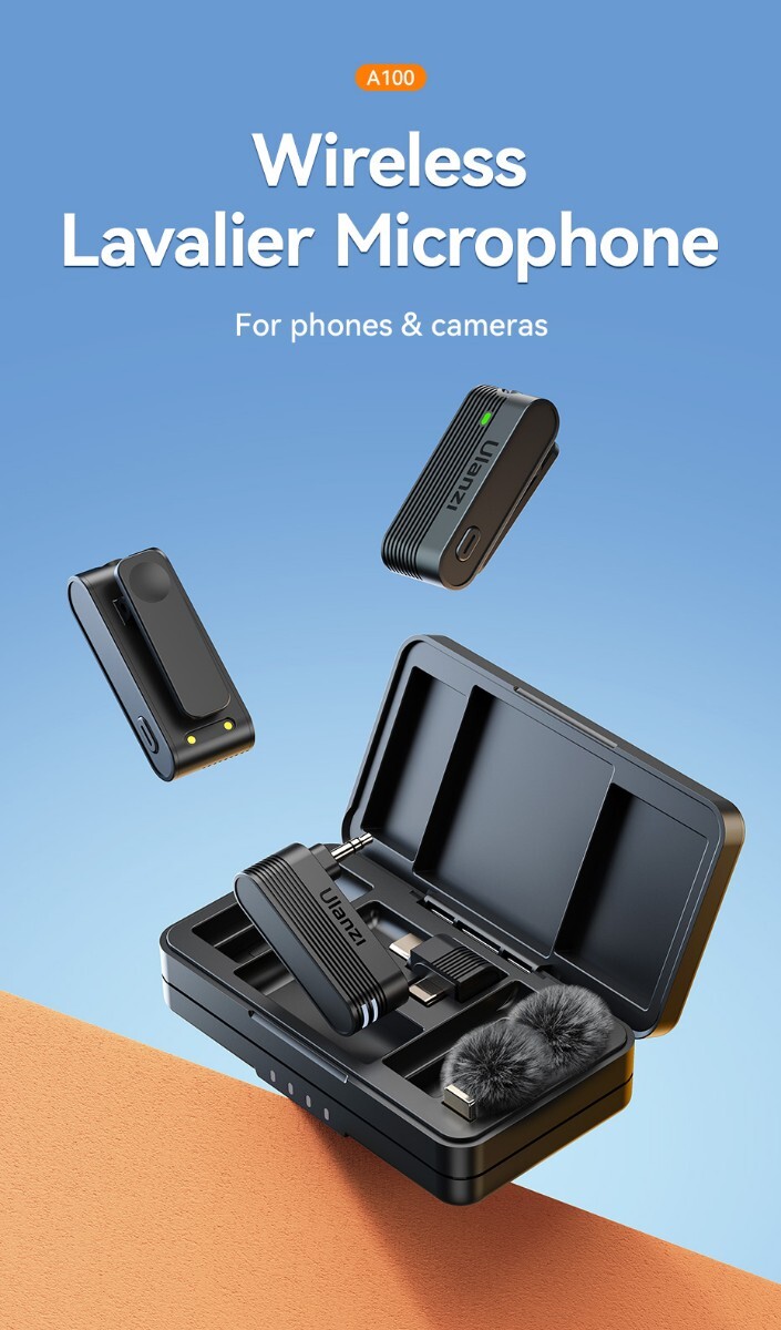 Ulanzi A100 ワイヤレスマイク 小型拍卖