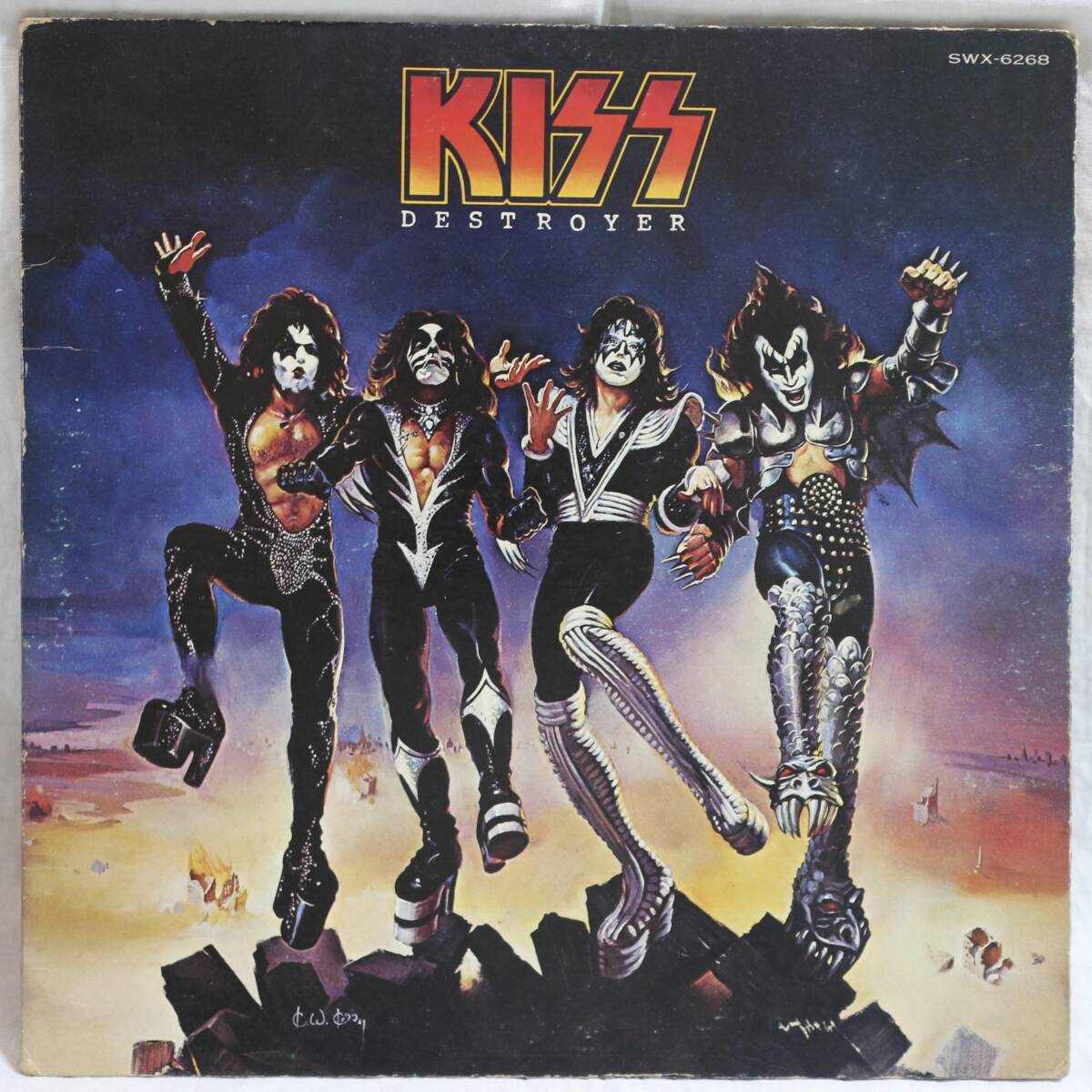 9688【LPレコード】KISS キッス/DESTROYER 地獄の軍団/SWX-6268拍卖