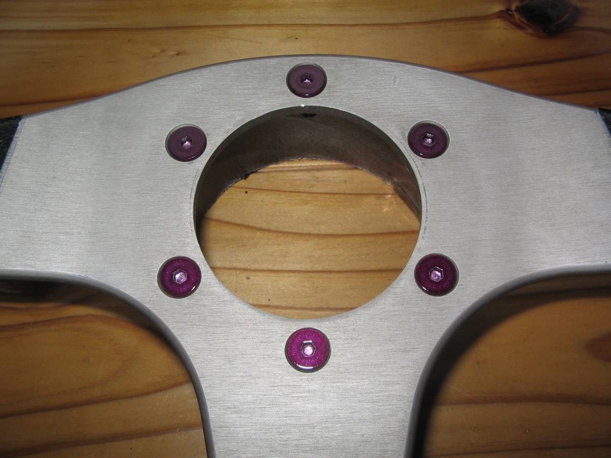 NEW・●MOMO他/ ステアリング用・皿型ボルト・キャンディーパープル /新品●拍卖