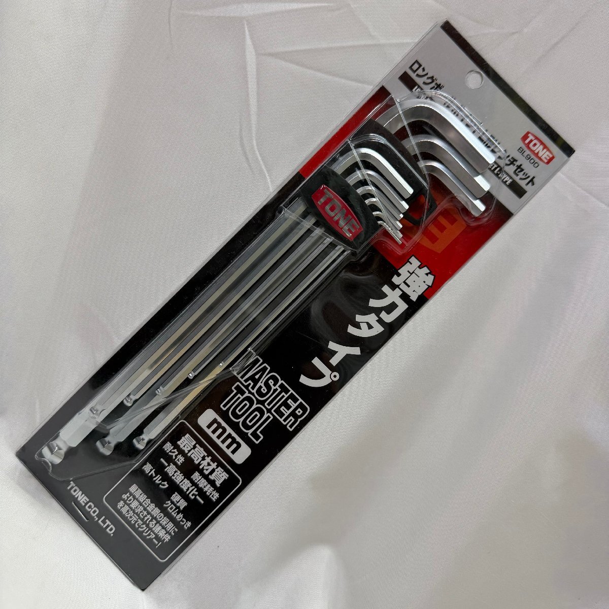 ◆A868 【新品】TONE ロングボールポイント L形 六角棒 レンチセット BL900 六角レンチ トネ【未使用新品】拍卖