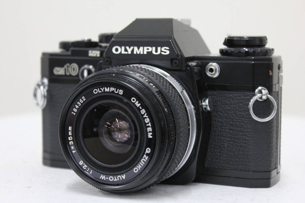 【返品保証】 オリンパス Olympus OM10 ブラック G.ZUIKO AUTO-W 35mm F2.8 ボディレンズセット e4283拍卖