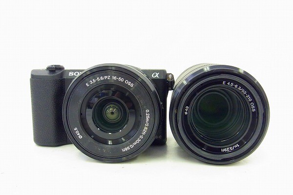 C093-J39C-98 SONY ソニー ILCE-5100 / SELP1650 SEL55210 ミラーレス一眼カメラ 現状品③拍卖