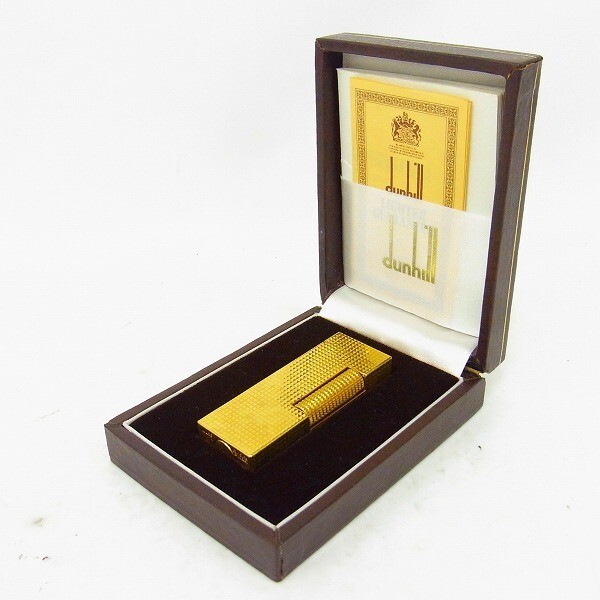 C244-J40-409◎ DUNHILL ダンヒル ガスライター 箱付き 現状品③◎拍卖