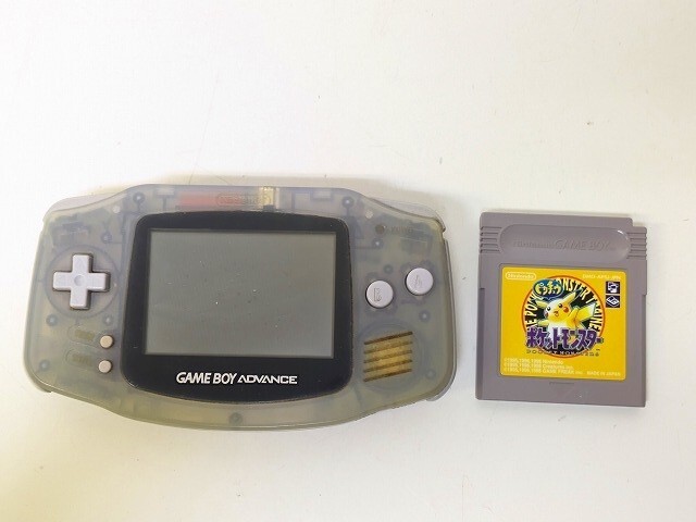 B2606-N44-257◎ 任天堂 Nintendo GBA ゲームボーイアドバンス AGB-001 本体 +ゲームボーイソフト ポケモン ピカチュウ 現状品2◎拍卖