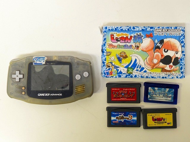 B2607-S3-18242◎ 任天堂 Nintendo GBA ゲームボーイアドバンス AGB-001 本体 +ソフト 5点 まとめ ジャンク 現状品2◎拍卖