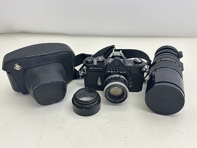 B2362-Y41C-57 PENTAX ペンタックス SP 1:2 f:55mm KOMURA 1:4.5 f=90~250mm フィルム一眼レフカメラ ジャンク 現状品3拍卖
