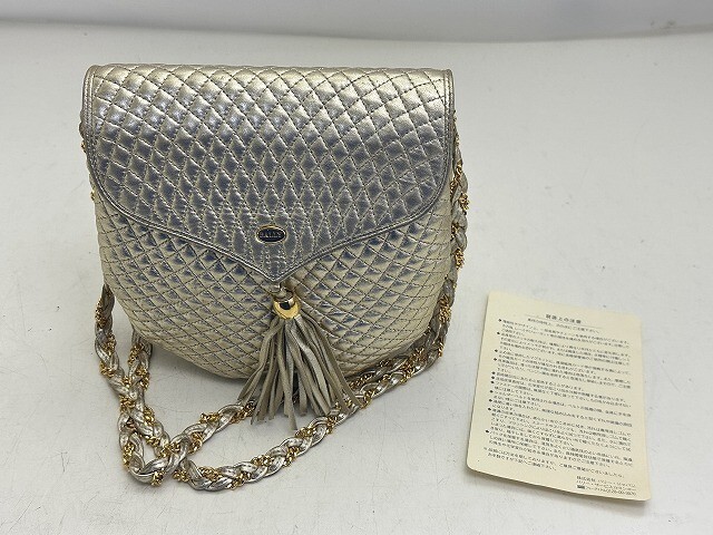 B2325-N44-393 BALLY バリー レザー ショルダーバッグ 現状品3拍卖