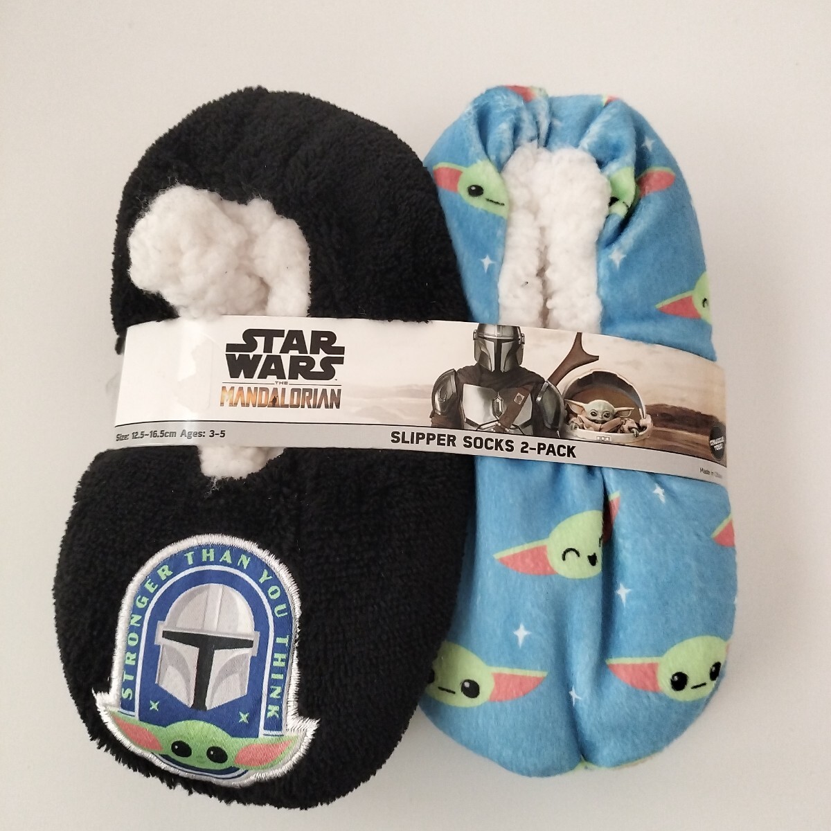 2足セット【新品】12.5〜16.5cm 3才~5才 スターウォーズ コストコ ルームシューズ キッズ もこもこ モコモコ ボア 冬用 ディズニー拍卖